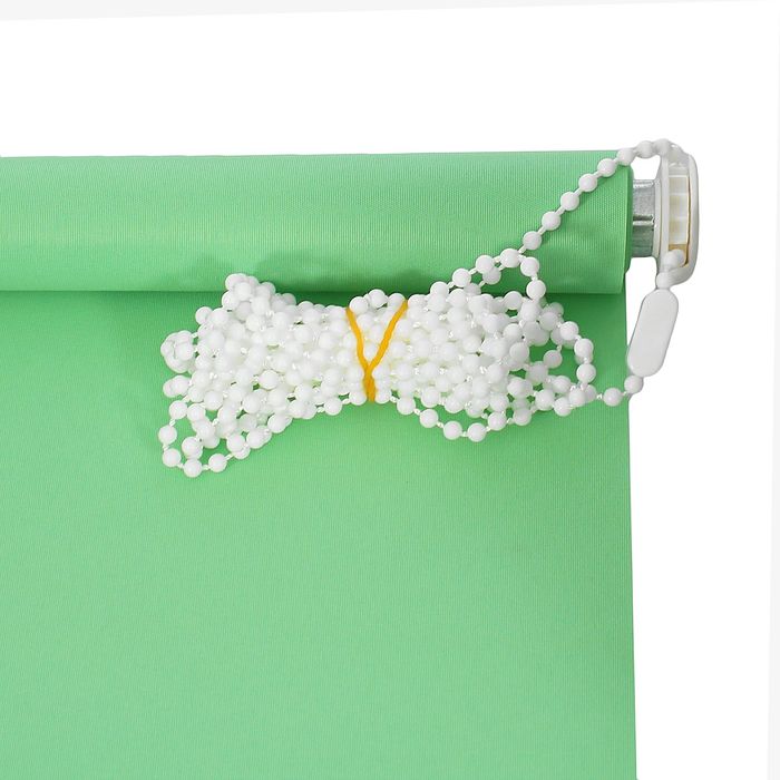 Штора рулонная 100х175 см "Плайн", цвет светло-зеленый