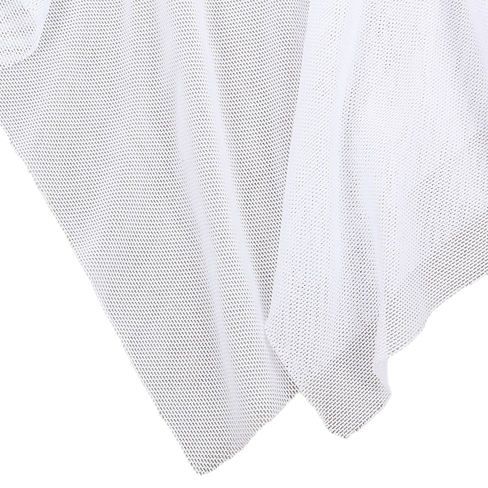 Юбка-сетка гимнастическая на кокетке с фигурным низом, размер 36, цвет белый