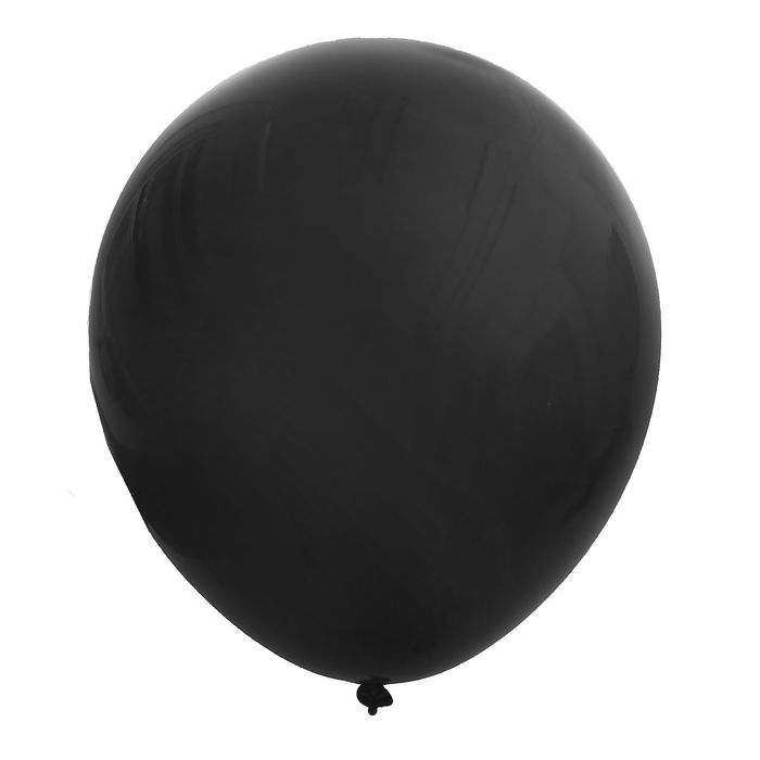 Шар латексный 36", пастель, набор 10 шт., цвет чёрный 080