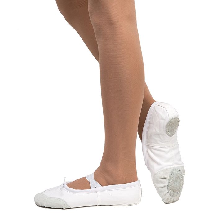 Балетки классические, с усиленным носом, длина по стельке 19,5 см, цвет белый