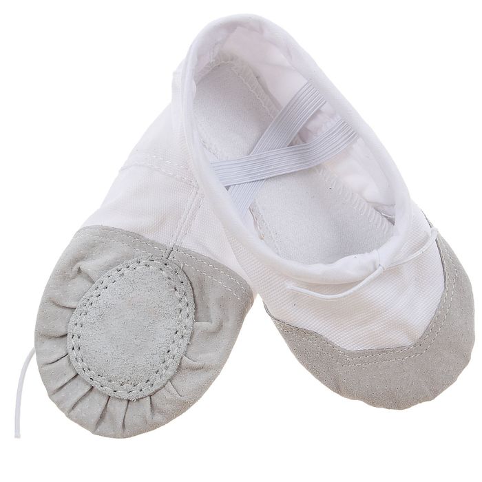 Балетки классические, с усиленным носом, длина по стельке 19,5 см, цвет белый