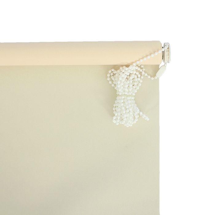 Штора рулонная 80х175 см "Плайн", цвет сливочный