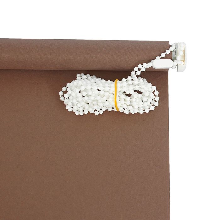 Штора рулонная 100х175 см "Плайн", цвет молочный шоколад