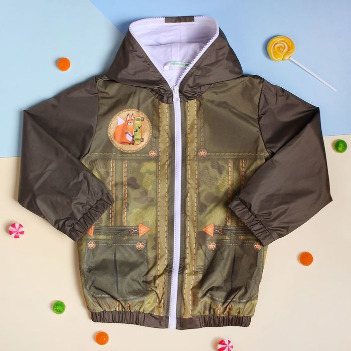 Куртка детская Collorista "Лис", рост 110-116 см (30), 5-6 лет + рюкзак