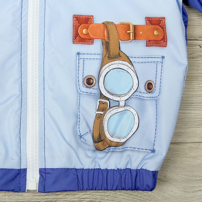 Куртка детская Collorista "Авиатор", рост 74-80 см (26), 9-12 мес + рюкзак