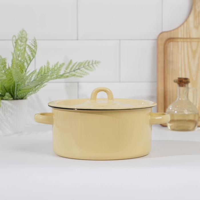 Кастрюля цилиндрическая 2 л, без декора