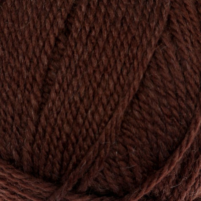 Пряжа "Подмосковная" 50% шерсть, 50% акрил 250м/100гр (0412, шоколад)