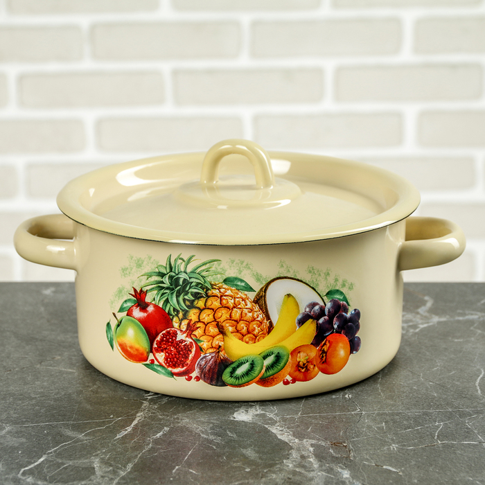 Кастрюля цилиндрическая 2 л "Йогурт"