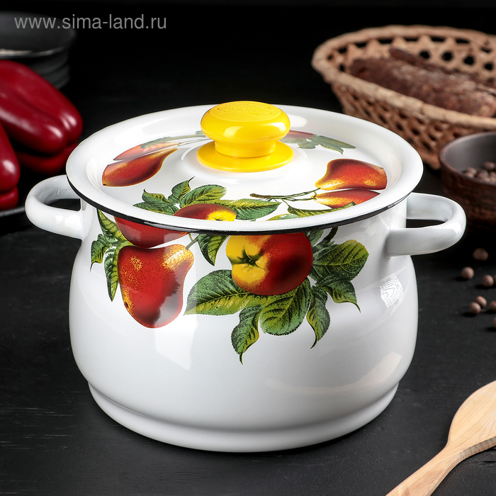 

Кастрюля, 4 л, с пластмассовой ручкой, рисунок МИКС