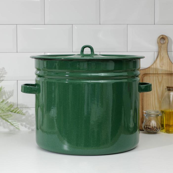Бак эмалированный, 20 л, индукция, цвет зелёный чайник 2 5 л vetta повар эмалированный индукция