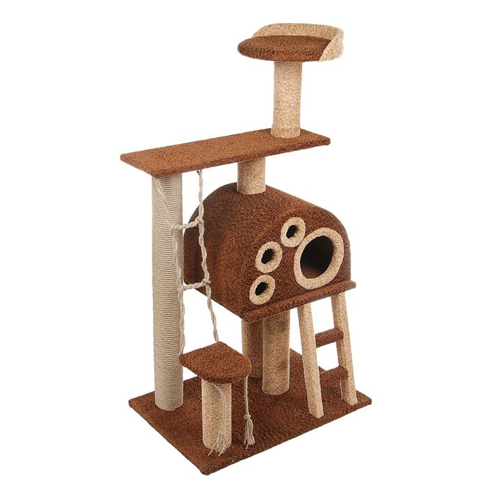 Комплекс "Фантазия" с домиком, лестницей и лежанкой, 70 х 50 х 130 см