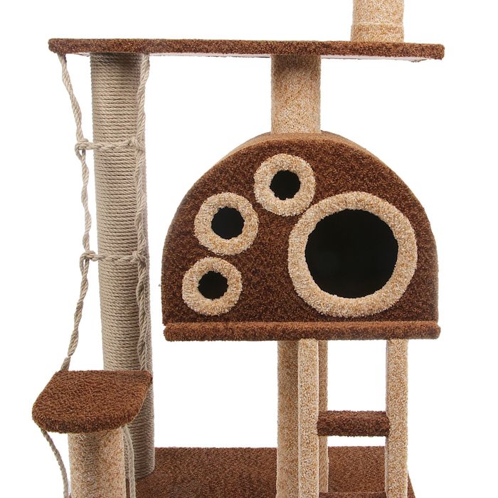 Комплекс "Фантазия" с домиком, лестницей и лежанкой, 70 х 50 х 130 см