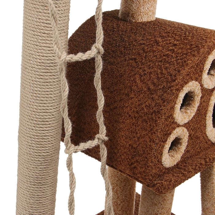 Комплекс "Фантазия" с домиком, лестницей и лежанкой, 70 х 50 х 130 см