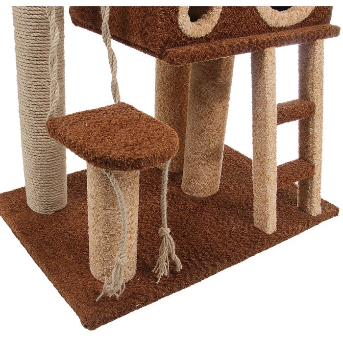 Комплекс "Фантазия" с домиком, лестницей и лежанкой, 70 х 50 х 130 см