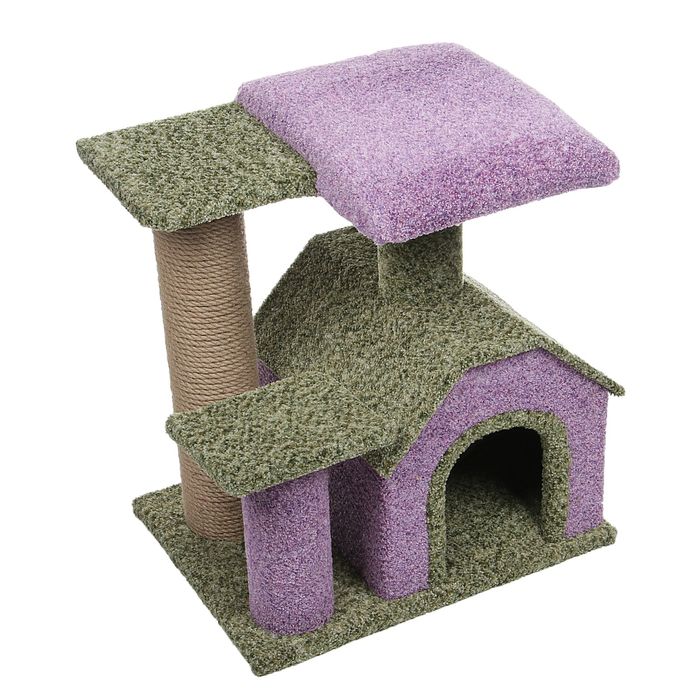 Комплекс "Камея-3" с домиком и двумя площадками, 50 х 40 х 50 см