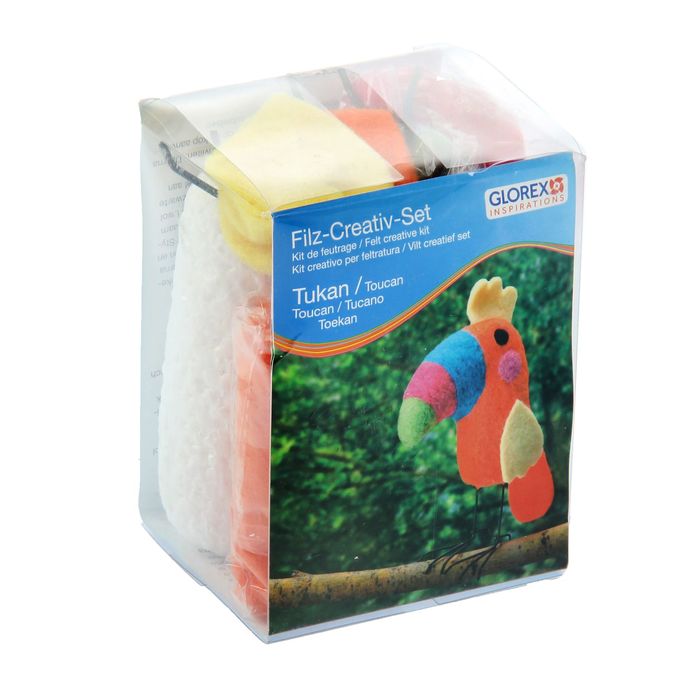 Набор для валяния Glorex "Тукан" 9х8х12см