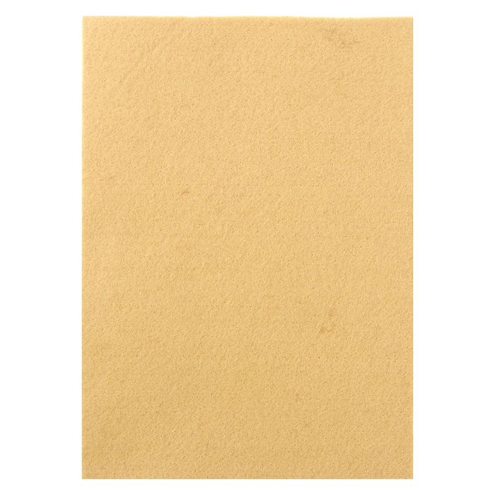 Фетр бежевый, мягкий, 1 мм, 20х30 см, 10 листов