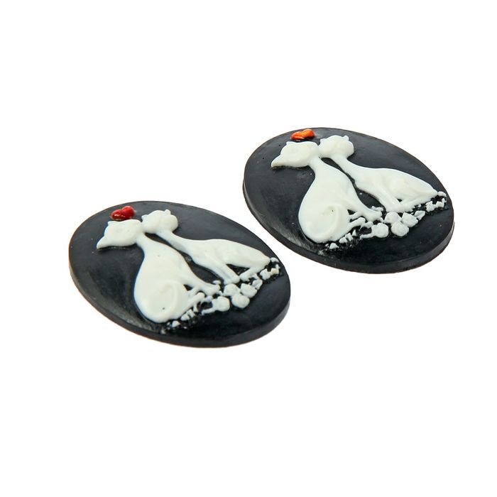 Набор декора для творчества камеи "Кошки", 2 шт.