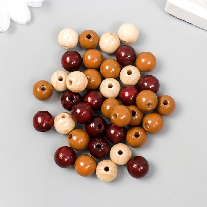 Бусины "Глорекс", 1 см, набор 47 шт.