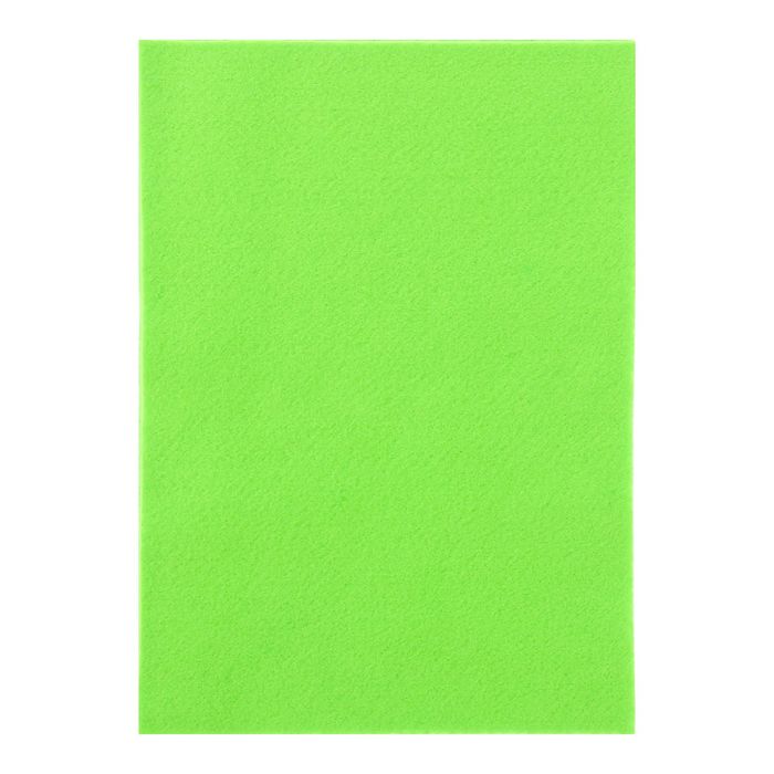 Фетр листовой "Астра" салатовый, мягкий, 1 мм, 20х30 см, 10 листов