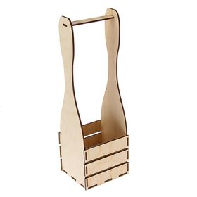 

Заготовка для декупажа "Корзинка для шампанского" 12 х 11 х 38 см