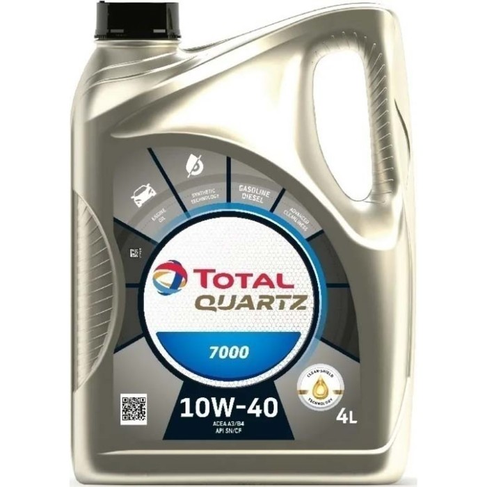 Масло моторное Total Quartz 7000 10W-40, 4 л масло моторное total quartz ineo mc3 5w 30 5 л