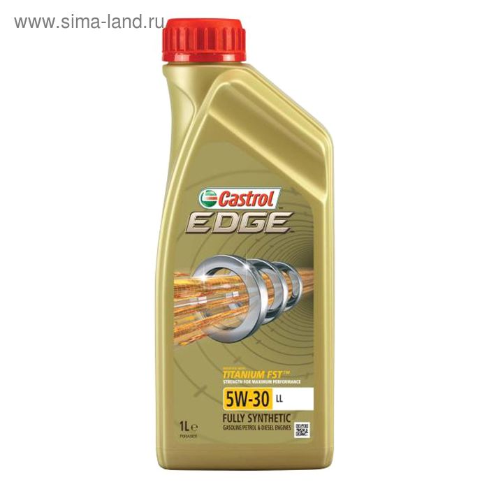 Масло моторное Castrol EDGE Titanium 5W-30 LL, 1 л масло моторное castrol edge titanium 5w 40 1 л синтетика