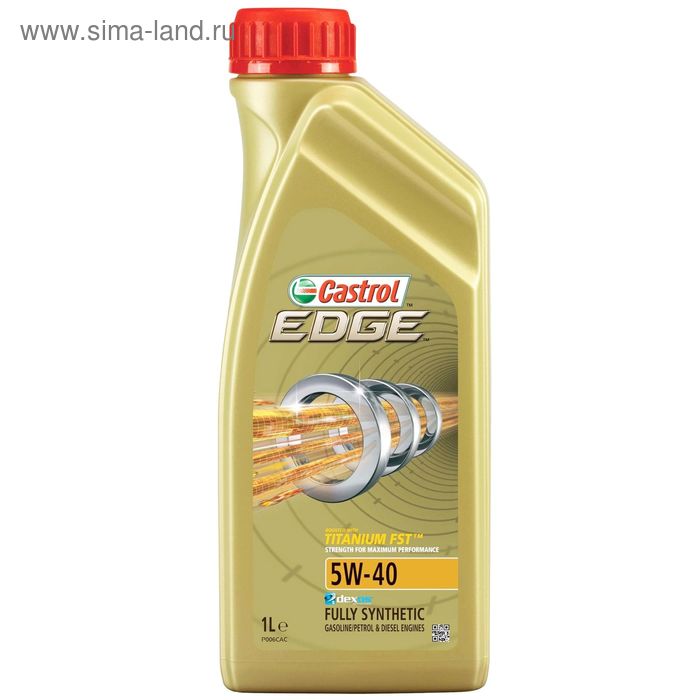 Масло моторное Castrol EDGE Titanium 5W-40, 1 л синтетика масло моторное castrol gtx 5w 40 a3 b4 1 л