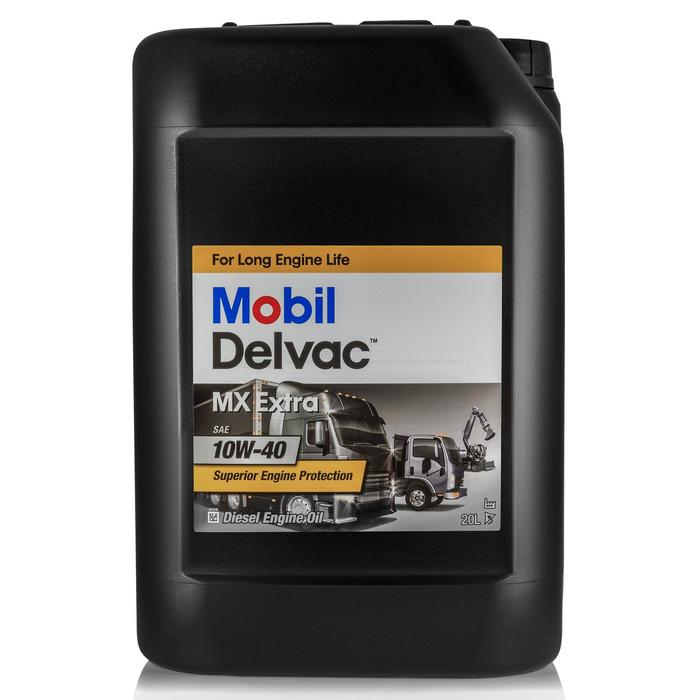 Масло моторное Mobil Delvac MX Extra 10w-40, 20 л синтетическое моторное масло mobil delvac mx extra 10w 40 20 л