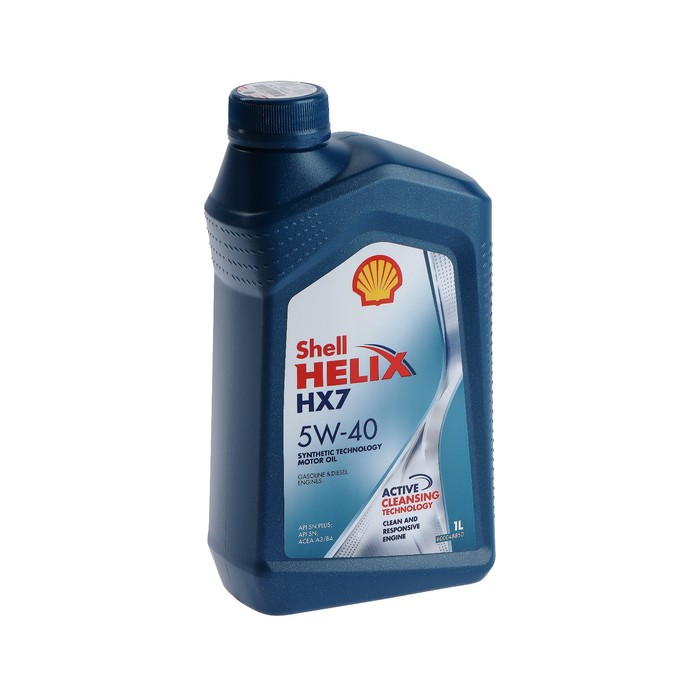 Масло моторное Shell Helix HX7 5W-40, п/с, 1 л 550040340 масло моторное shell hx7 10w 40 550040008 20 л