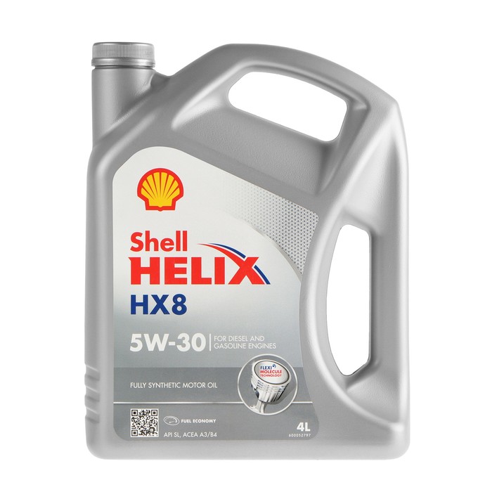 фото Масло моторное shell helix hx8 5w-30, синтетическое, 4 л 550040542