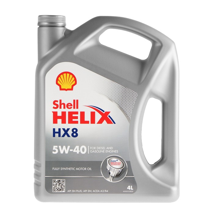 Масло моторное Shell Helix HX8 5W-40, синтетическое, 4 л 550040295 моторное масло shell helix ultra 5w 40 1 л синтетическое