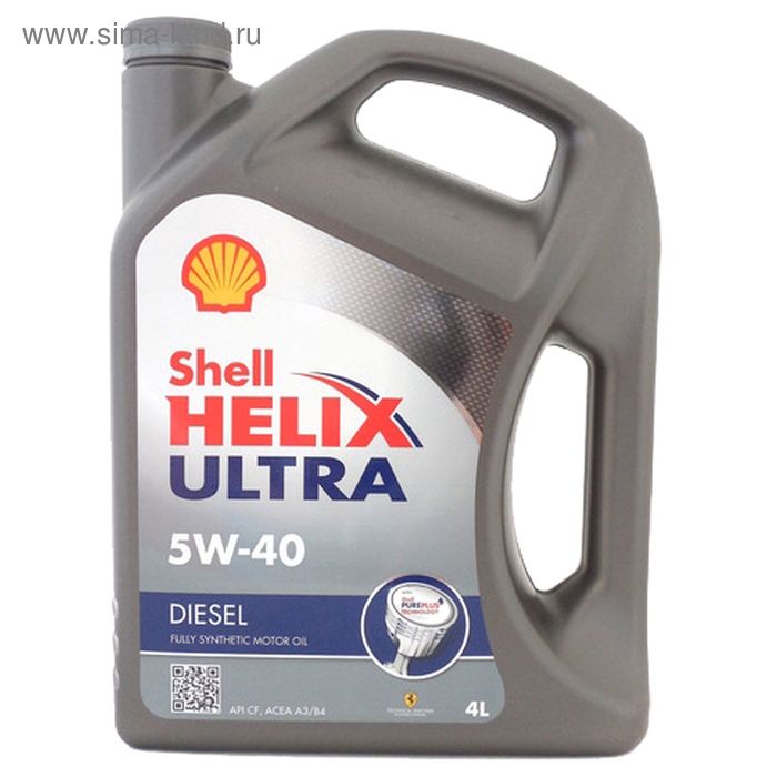 фото Масло моторное shell helix ultra diesel 5w-40, 550046371, 4 л