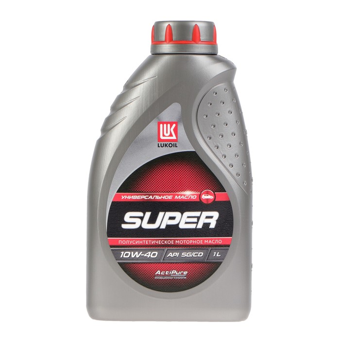 Моторное масло Лукойл Супер 10W-40, 1 л 19191 масло моторное лукойл супер 10w 40 полусинтетическое 1 л