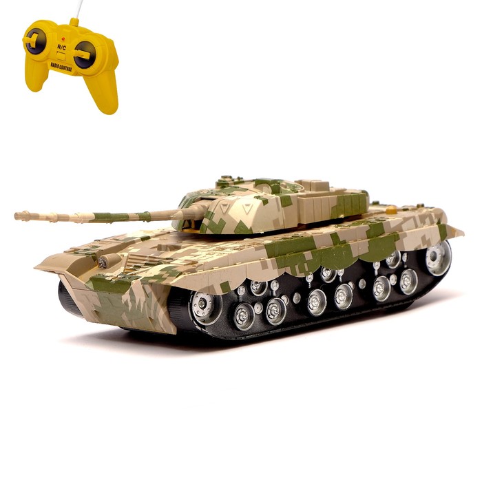 Танк радиоуправляемый "Победитель", масштаб 1:32, свет и звук, цвета МИКС