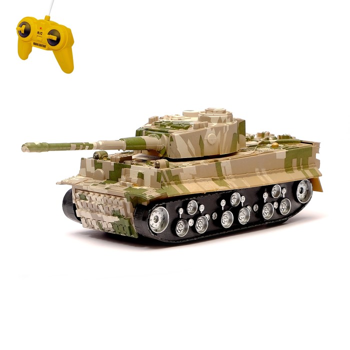Танк радиоуправляемый "Тигр", масштаб 1:32, свет и звук, цвета МИКС