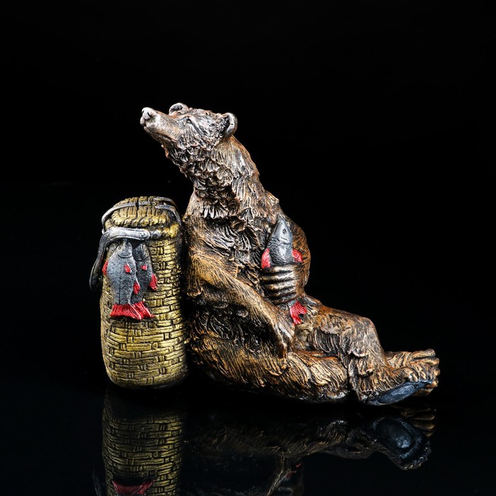 Сувенир "Медведь с корзиной"