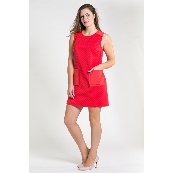 Сарафан, размер 52, рост 164 см, цвет коралловый (арт. 4774б С+)