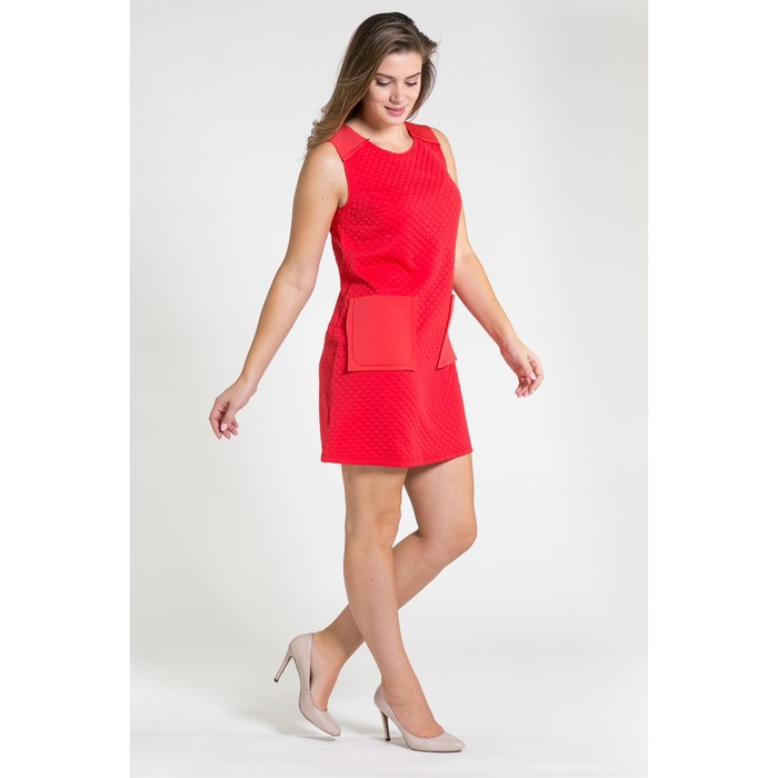 Сарафан, размер 52, рост 164 см, цвет коралловый (арт. 4774б С+)