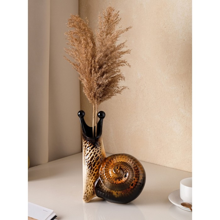Ваза "Улитка" оранжевая