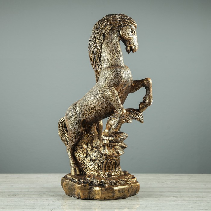 Сувенир "Конь на дыбах", бронза