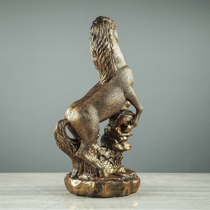 Сувенир "Конь на дыбах", бронза