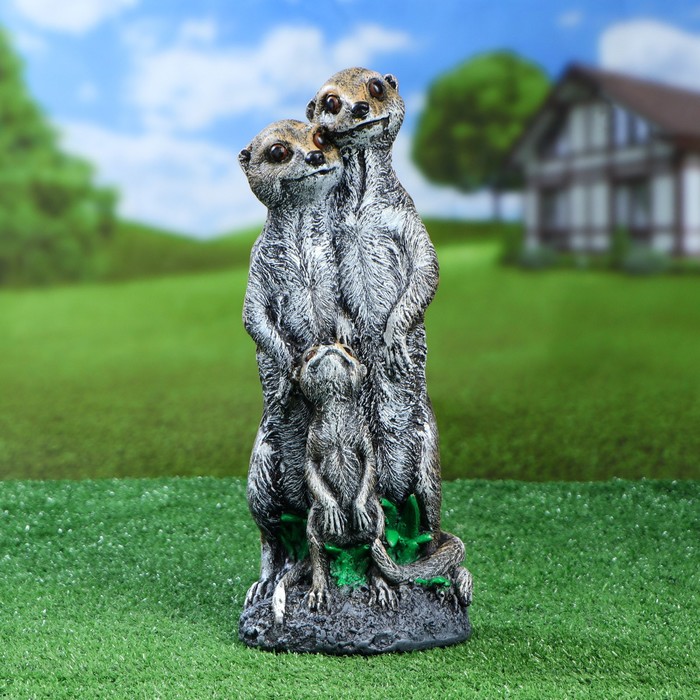 Садовая фигура "Семейство сурикатов"