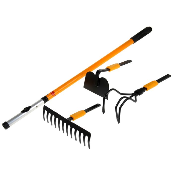 Набор инструмента «Торнадо», 3 предмета: грабли, мотыга, рыхлитель