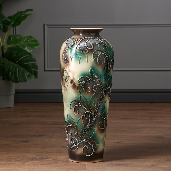 Ваза напольная "Евгения" акрил, стразы, микс