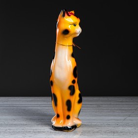 

Копилка "Кошка Камилла", глянец, оранжевый леопард, 38 см, микс