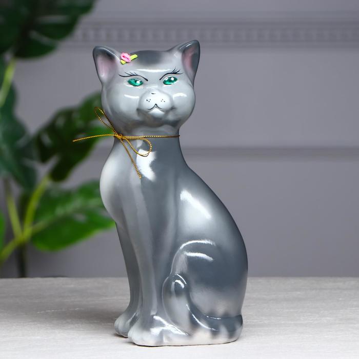 Копилка "Даша" глянец, серая