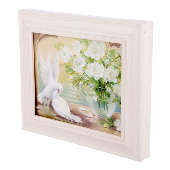 Ключница "Голуби" молочный дуб