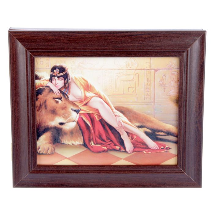 Ключница "Клеопатра со львом" венге