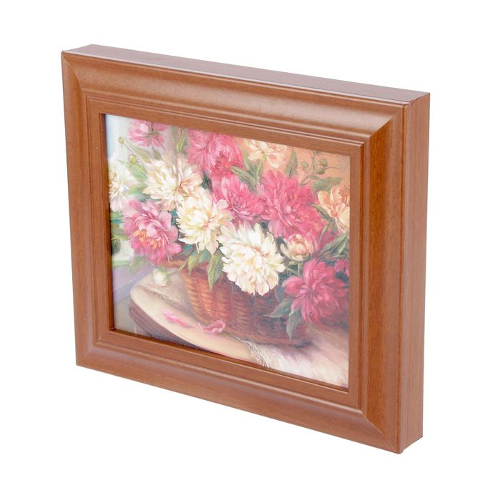 Ключница "Пионы" орех